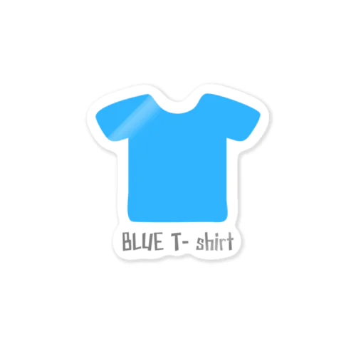 BLUE T-shirt ステッカー