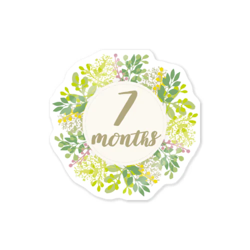 7months_ナチュラル Sticker