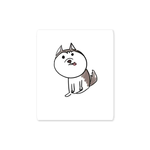 落書きハスキーのアイリス Sticker