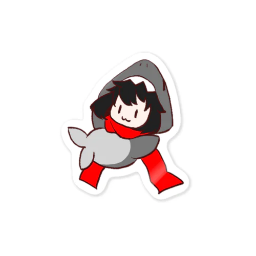 ワンポイントサメちゃん Sticker