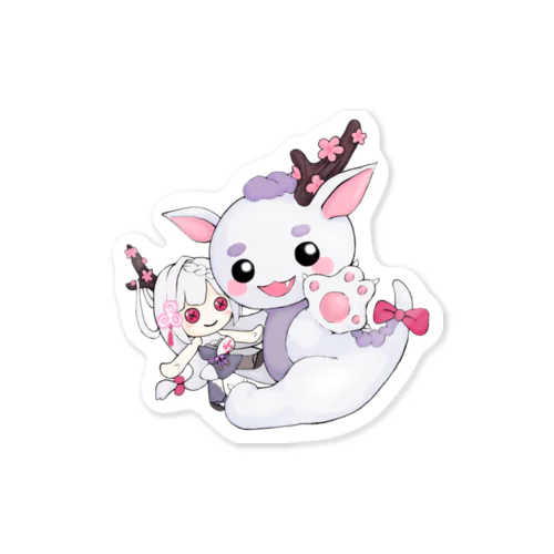 美巴雪花(みともせっか)ミニSDチビドラ Sticker