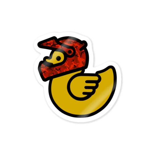 【令和最新式】エンデューロアヒルくん(カモ赤) Sticker