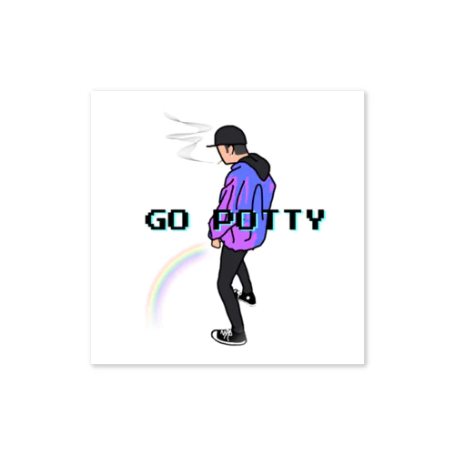 GO POTTY ステッカー