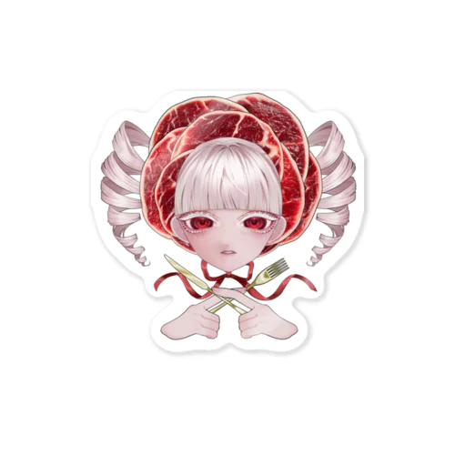 肉フリルちゃん Sticker