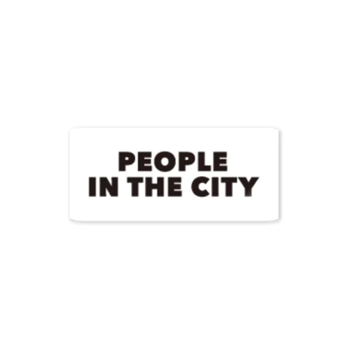 PEOPLE IN THE CITY ステッカー Sticker