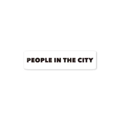 PEOPLE IN THE CITY ステッカーB Sticker