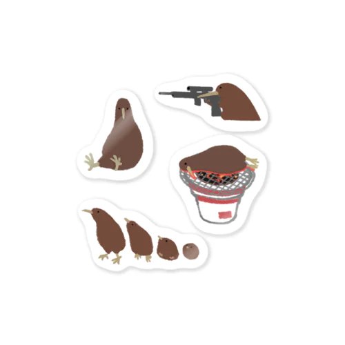 kiwi_life（いろいろ）/ステッカー（小） Sticker