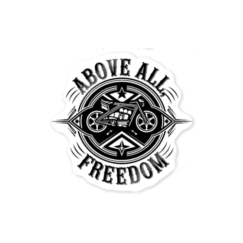 above all freedom Sticker