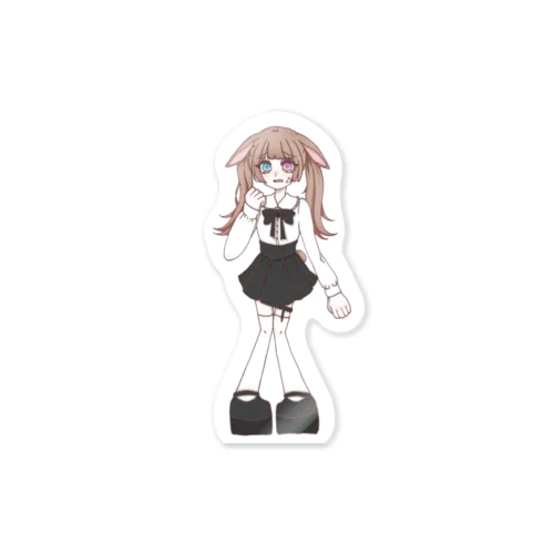 双子うさぎちゃん(量産型) Sticker