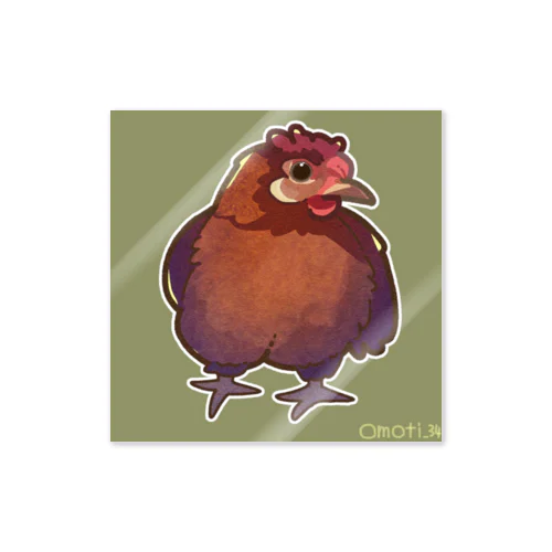 鶏🐔　ウズラチャボグッズ Sticker