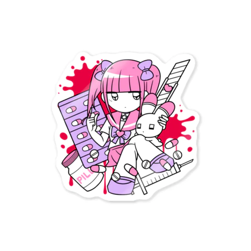 病みかわの女王 Sticker