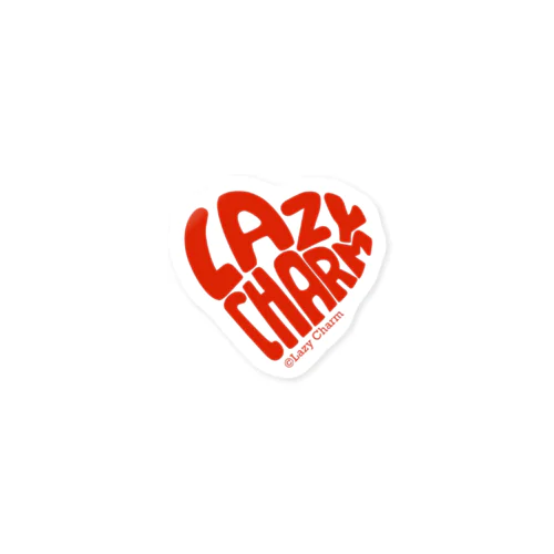 Lazy Charmオリジナルハートロゴ Sticker