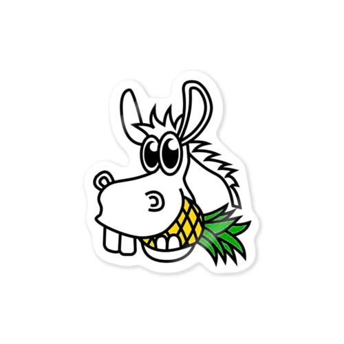 Atsuo the Pineapple Donkey Sticker
