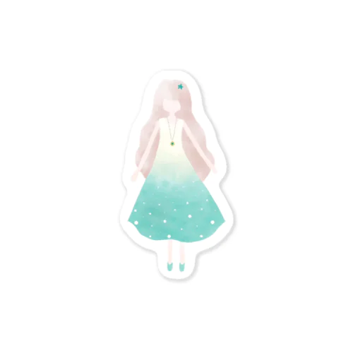 海に行きたい女の子 Sticker