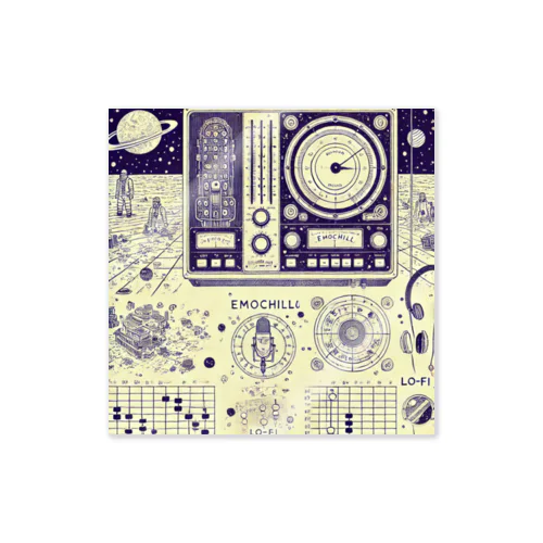 Emochill Retro-Future Sticker