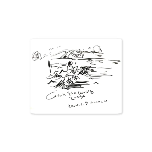 catch the wave Sticker