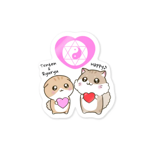 てんりゅりゅLOVEぱわぁマーク Sticker