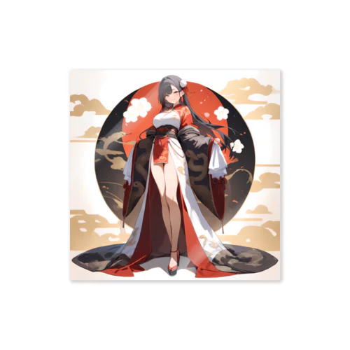 蛇神の微笑 – 神秘と優雅を纏う巳年デザイン Sticker