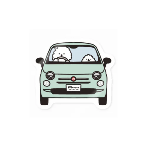ミント色のくるま。 Sticker