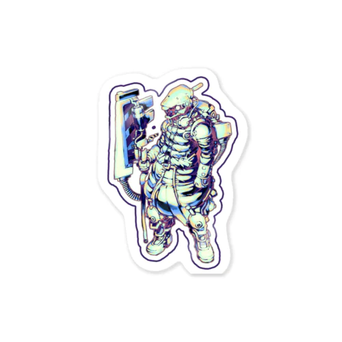 旗持ち Sticker