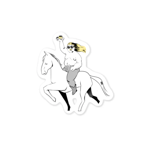 白馬のプリンオジ様 Sticker