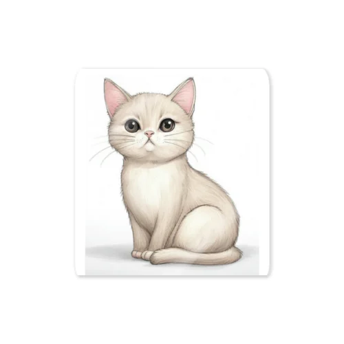 白猫の白右衛門 Sticker
