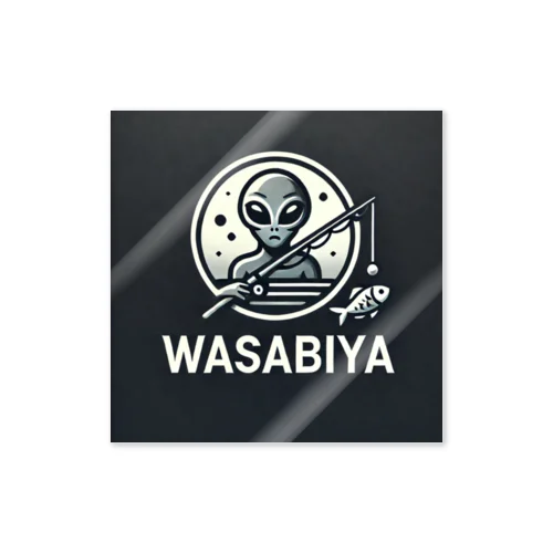 釣る宇宙人×WASABIYA Sticker