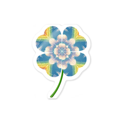 四つ葉のクローバー虹🌈 Sticker