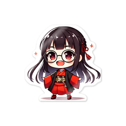 明るい笑顔が魅力的♪はんなり和ガール Sticker