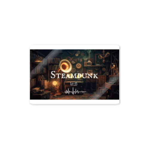 Steampunk Lo-fi Chill Nights Sticker