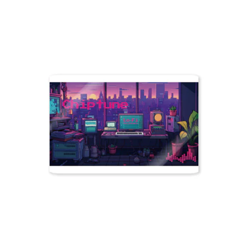Chiptune Lo-fi Chill Nights Sticker