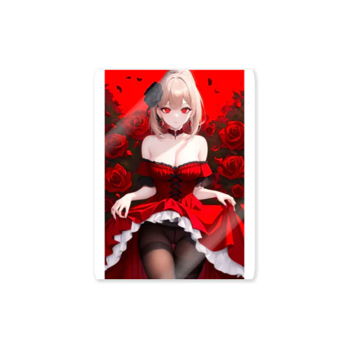 ゆづき(赤い薔薇2) Sticker