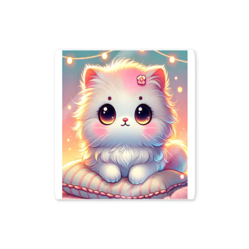 ふわふわ癒し猫Tシャツ🐱💕 Sticker