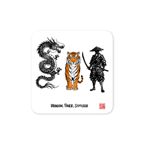 龍虎侍Tシャツ Sticker