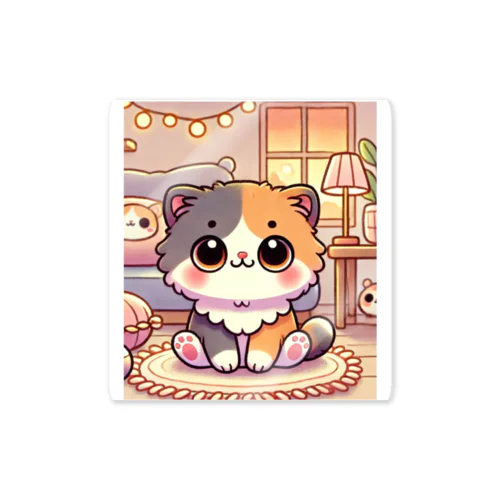 ふわもこ子猫のまったりタイム Sticker