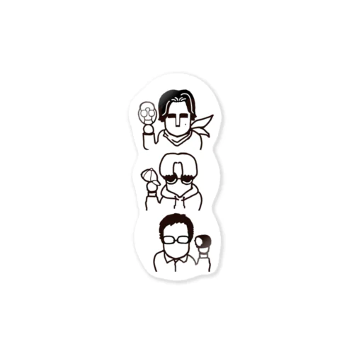 ３人の個性だんご Sticker