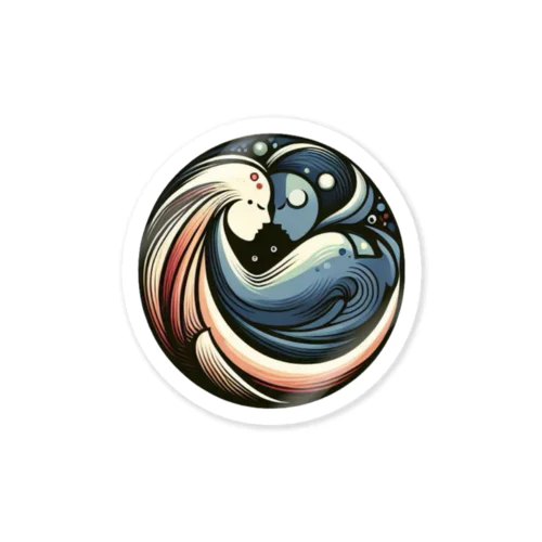 人・空間の調和 Sticker