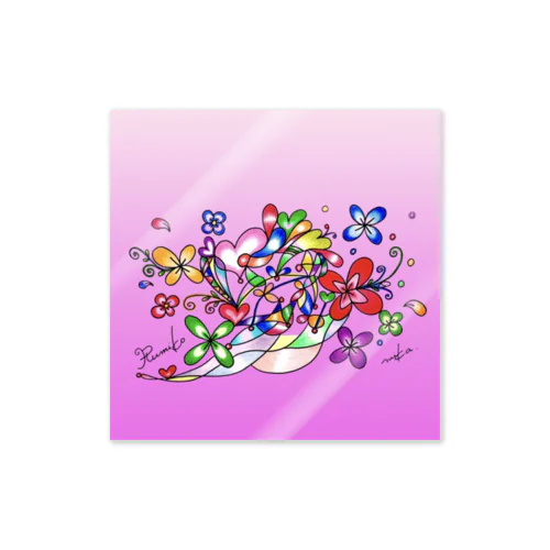ルミ子さんのバースデーアートステッカー Sticker