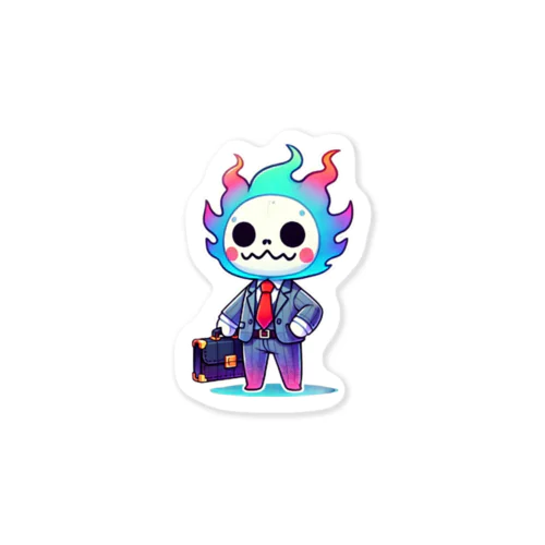 妖怪サラリーマン（火の玉サラリーマン） Sticker