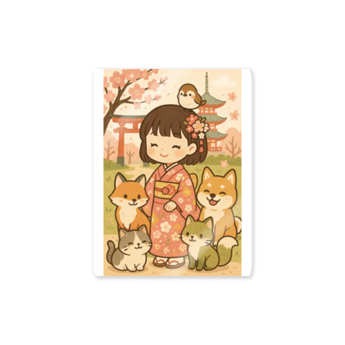 春のともだち Sticker