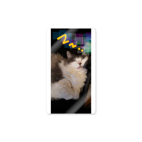グッスリネテマス…ノルウェージャン　猫　ネコ　癒し　かわいい Sticker