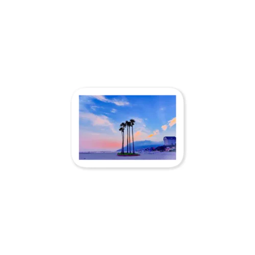 少し昔の須磨海岸 Sticker