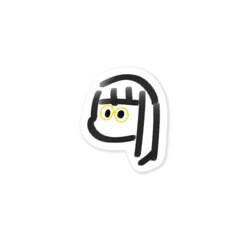 丸眼鏡 Sticker