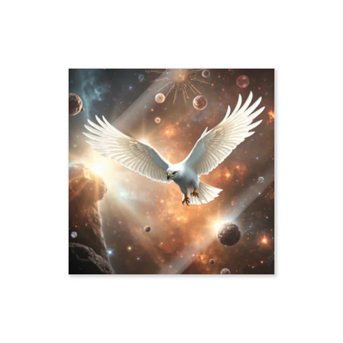 space hawk Sticker