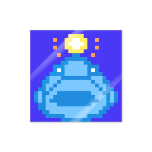 クエ＋あんこう（色付き）【ドット絵】 Sticker