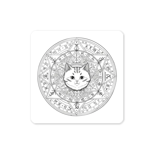 猫ミュレット【かわいい魔除けステッカー】 Sticker
