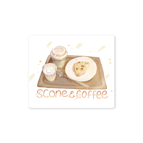 scone＆coffee Sticker
