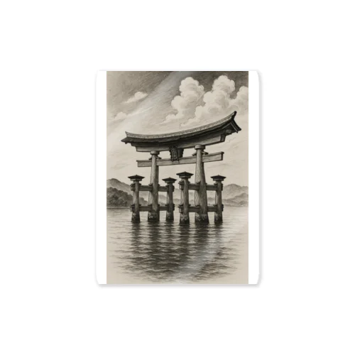 潮間ノ鳥居 ― ITSUKUSHIMA SPIRIT GATE Sticker