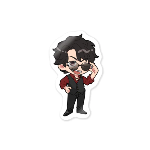 のぞき見るアールくん Sticker