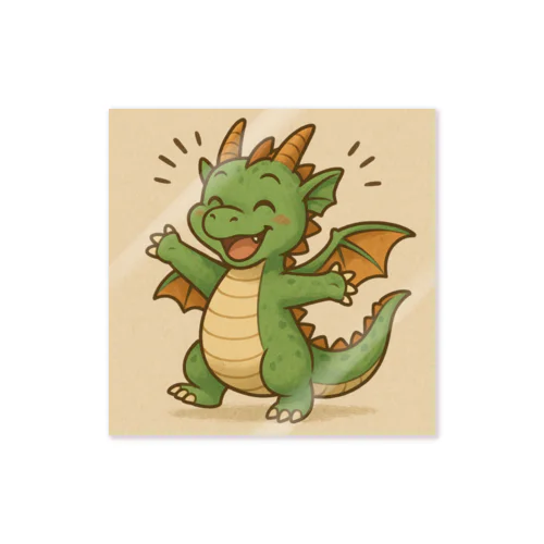ウキウキドラゴン Sticker
